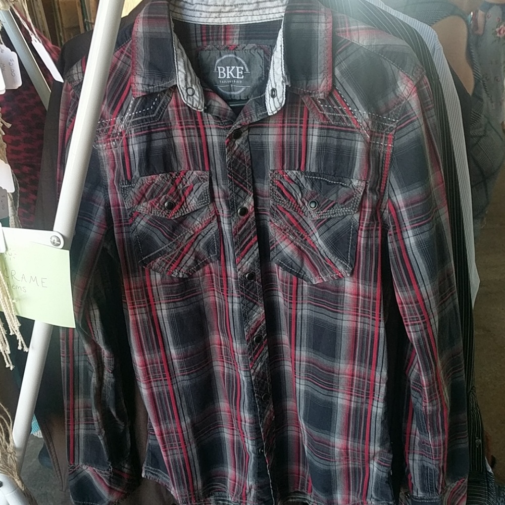 Buckle Plaid Shirt